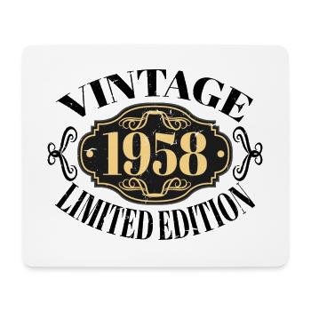 Vintage 1958 - 64 ans, cadeau de 64e anniversaire - Tapis de souris (format paysage) - blanc - Devant