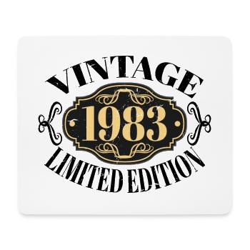 Vintage 1983 - 40 Years Old, 40th Birthday Gift - Mouse Pad (horizontal) - white - Front
