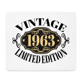 Jahrgang 1963 - 60 Jahre alt, Geschenk zum 60. Geburtstag - Mousepad (Querformat) - Weiß - Vorne