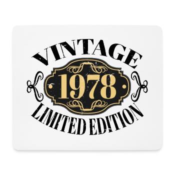 Millésime 1978 - 44 ans, cadeau de 44e anniversaire - Tapis de souris (format paysage) - blanc - Devant