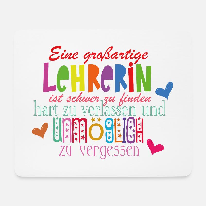 Lehrerin - Mousepad (Querformat) - Weiß