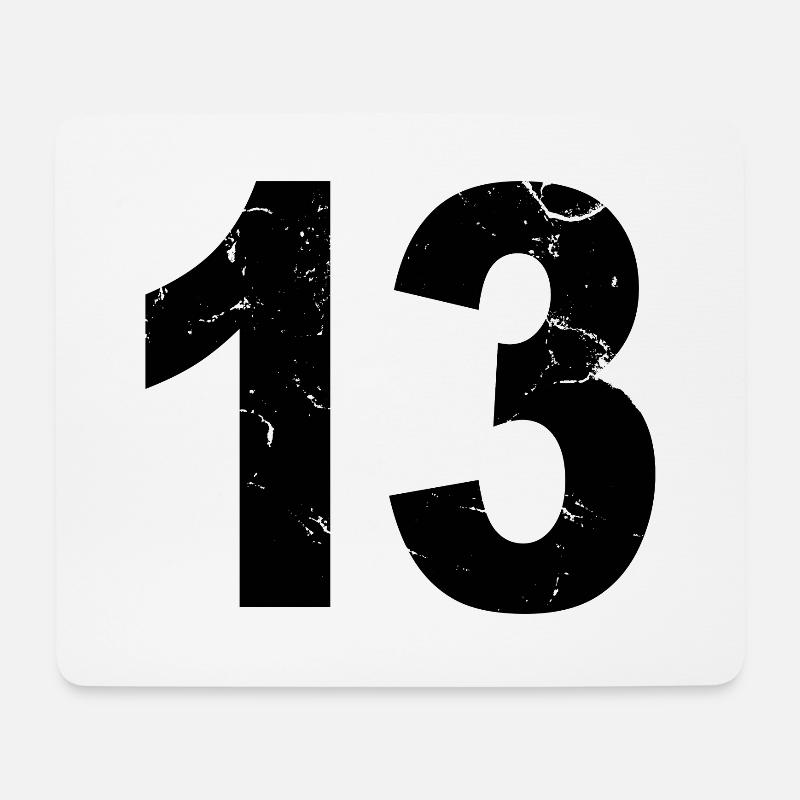 Cooles Geschenk zum 13. Geburtstag von 13 - 13 Jahren - Mousepad (Querformat) - Weiß