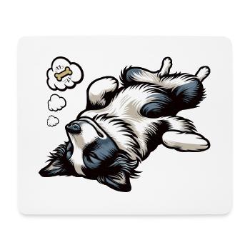 Border Collie Propriétaire Collie Amant de Collie - Tapis de souris (format paysage) - blanc - Devant
