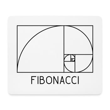 Fibonacci Spirale Goldener Schnitt - Mousepad (Querformat) - Weiß - Vorne