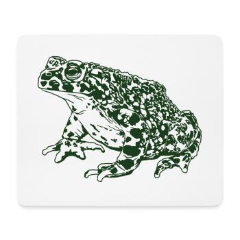 Krötenfrosch Grafik Aquatische Amphibienfrosch Liebhaber - Mousepad (Querformat) - Weiß - Vorne