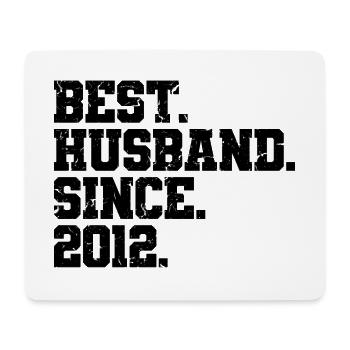 Bester Ehemann seit 2012, Geschenk zum 11-jährigen Jubiläum - Mousepad (Querformat) - Weiß - Vorne