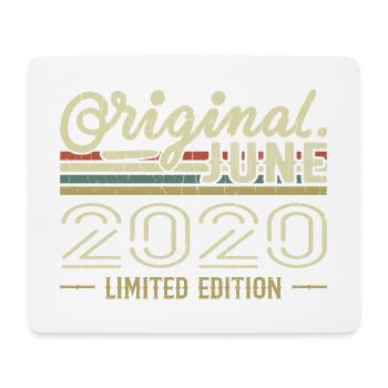 Juni 2020 Geburtstag Juni 2020 - Jahrgang Juni 2020 - Mousepad (Querformat) - Weiß - Vorne