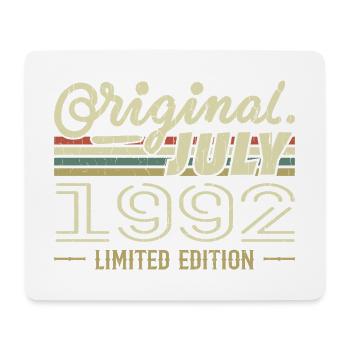 Juli 1992 Original 1992 Geburtstagsgeschenk - Mousepad (Querformat) - Weiß - Vorne