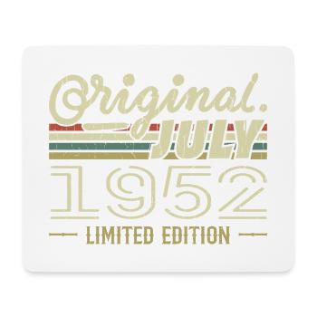 July 1952 Original Birthday Gift 1952 - Mouse Pad (horizontal) - white - Front