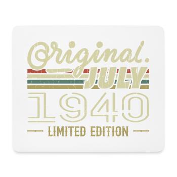 Juillet 1940 Original Cadeau Anniversaire 1940 - Tapis de souris (format paysage) - blanc - Devant