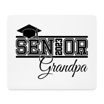 Senior 2023 Opa stolzer Opa von Absolventen - Mousepad (Querformat) - Weiß - Vorne