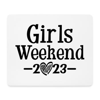 Girls Weekend 2023 Cute Girls Party Trip Vacances - Tapis de souris (format paysage) - blanc - Devant
