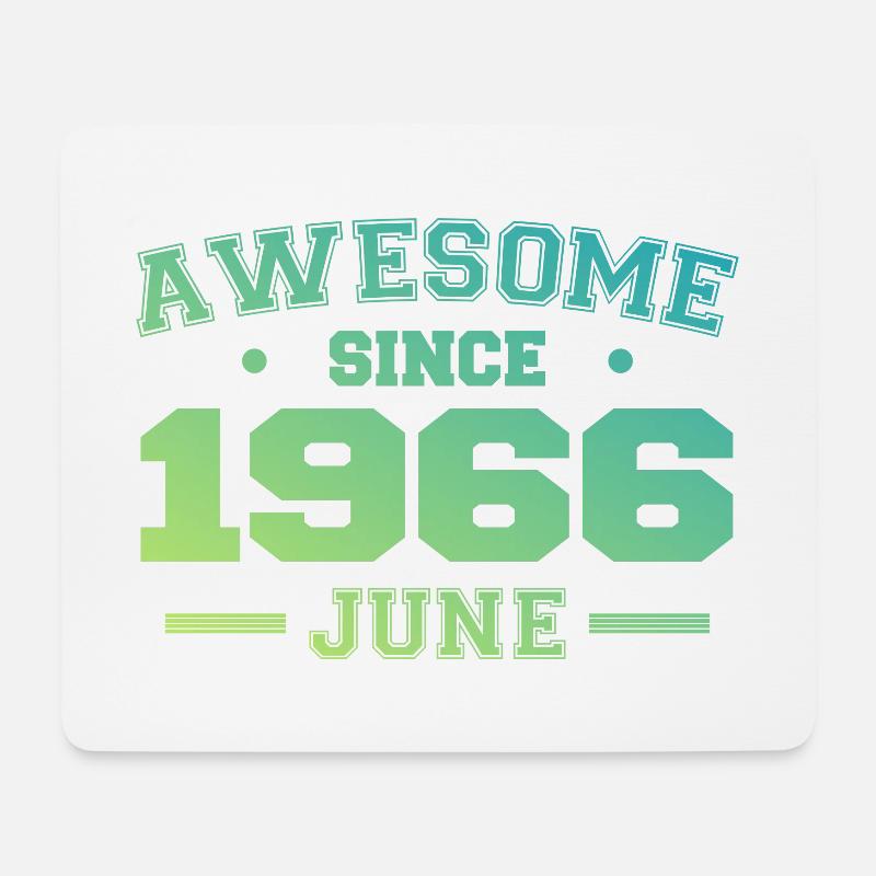 June 1966 Birthday Year 1966 June Gift 1966 - Mouse Pad (horizontal) - white