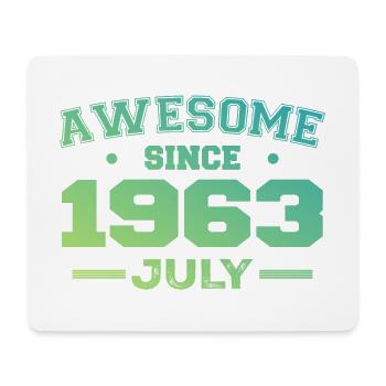 July 1963 Birthday Party July 1963 Retro - Mouse Pad (horizontal) - white - Front