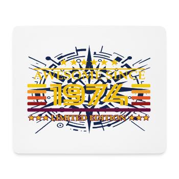 Awesome since 1974 Limited Edition - Mousepad (Querformat) - Weiß - Vorne