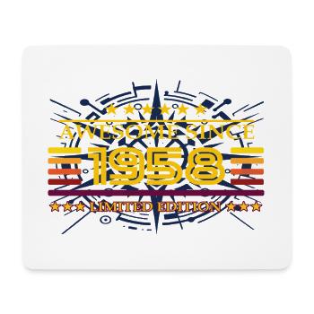 Awesome since 1958 Limited Edition - Mouse Pad (horizontal) - white - Front