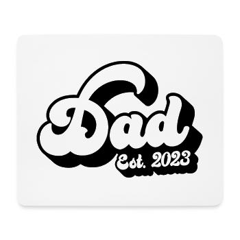 Dad Est. 2023, Dad To Be, Pregnancy Announcement - Mouse Pad (horizontal) - white - Front