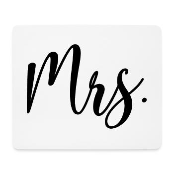 Mrs. Matching Couple Engagement Wedding Honeymoon - Mouse Pad (horizontal) - white - Front