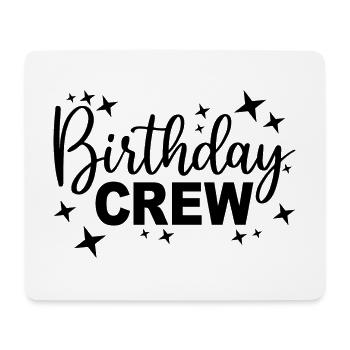 Birthday Crew Matching Gruppe Geburtstagsfeier Outfit - Mousepad (Querformat) - Weiß - Vorne