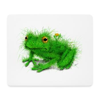 Grass Frog - Mouse Pad (horizontal) - white - Front