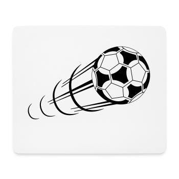 Fußball, Ball, Soccer, Football, Schuss, Tor - Tapis de souris (format paysage) - blanc - Devant