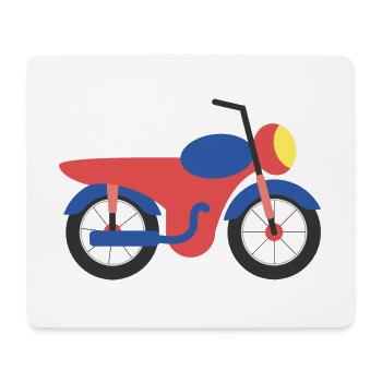 Motorcycle with motif Baby Boy Girl Vector - Mouse Pad (horizontal) - white - Front