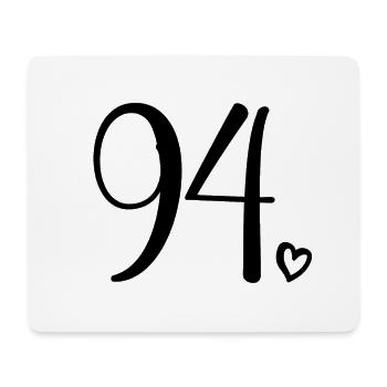 Cute Number 94, 94 Years Old, 94th Birthday Gift - Mouse Pad (horizontal) - white - Front