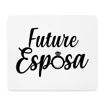 Future Esposa Fiançailles Mariage Douche nuptiale - Tapis de souris (format paysage) - blanc - Devant