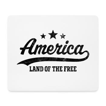America Land of the Free - Mouse Pad (horizontal) - white - Front