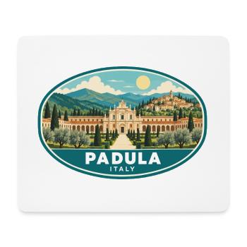 Entdecken Sie Padula in Italien Kampaniens Erbe - Mousepad (Querformat) - Weiß - Vorne