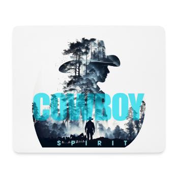 cowboy spirit - Mousepad (Querformat) - Weiß - Vorne