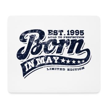 Born in May 1995 - Geburtstag - Geschenk - Mousepad (Querformat) - Weiß - Vorne