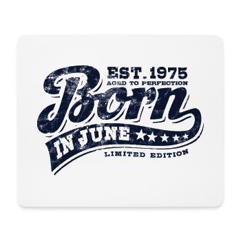 Born in June 1975 - Geburtstag - Geschenk - Mousepad (Querformat) - Weiß - Vorne