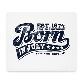 Born in July 1974 - Geburtstag - Geschenk - Mousepad (Querformat) - Weiß - Vorne