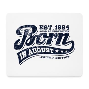 Born in August 1984 - Geburtstag - Geschenk - Mousepad (Querformat) - Weiß - Vorne