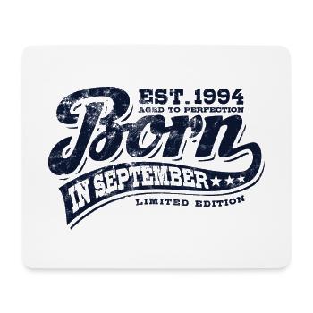 Born in September 1994 - Geburtstag - Geschenk - Mousepad (Querformat) - Weiß - Vorne