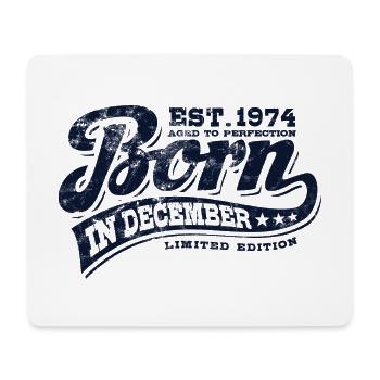 Born in December 1974 - Geburtstag - Geschenk - Mousepad (Querformat) - Weiß - Vorne