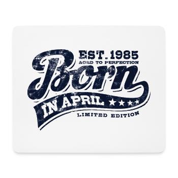 Born in April 1985 - Geburtstag - Geschenk - Mousepad (Querformat) - Weiß - Vorne