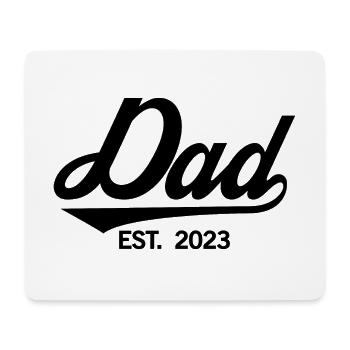 Dad Est. 2023, Dad To Be, Pregnancy Announcement - Mouse Pad (horizontal) - white - Front