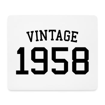 Vintage 1958 - 64 ans, cadeau de 64e anniversaire - Tapis de souris (format paysage) - blanc - Devant