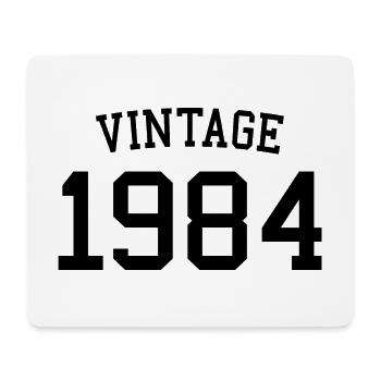Vintage 1984 40e anniversaire hommes femmes 40 ans - Tapis de souris (format paysage) - blanc - Devant