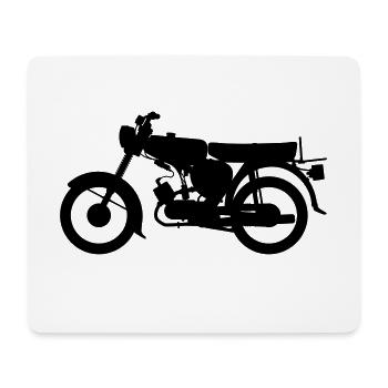 S51 Silhouette - Tapis de souris (format paysage) - blanc - Devant