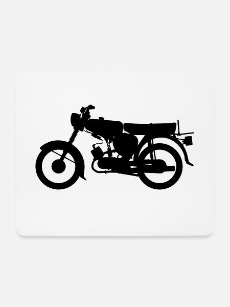 S51 Silhouette - Mousepad (Querformat) - Weiß