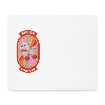 Bichon für immer Regenbogen - Mousepad (Querformat) - Weiß - Vorne