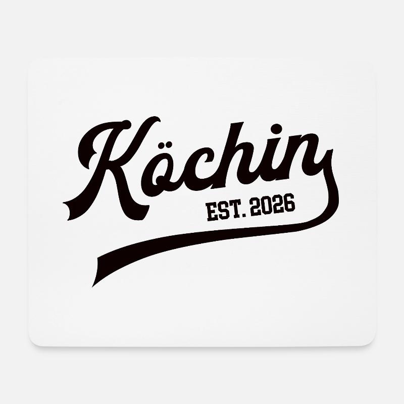 Cook 2026 Koechin Cook Women Kitchen Worker - Mouse Pad (horizontal) - white