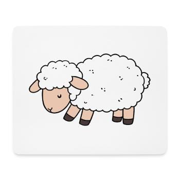 Sheep - Mouse Pad (horizontal) - white - Front