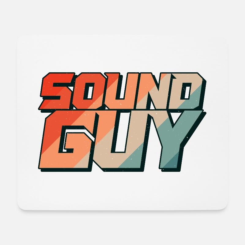 Tontechniker Veranstaltungstechnik Audiotechniker - Mousepad (Querformat) - Weiß