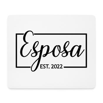 Esposa Est. 2022 Verlobung Brautdusche Hochzeit - Mousepad (Querformat) - Weiß - Vorne