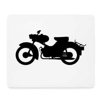 Simson Sparrow Silhouette - Mouse Pad (horizontal) - white - Front