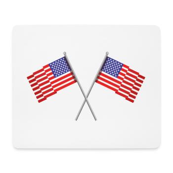 Flagge der Vereinigten Staaten - Mousepad (Querformat) - Weiß - Vorne